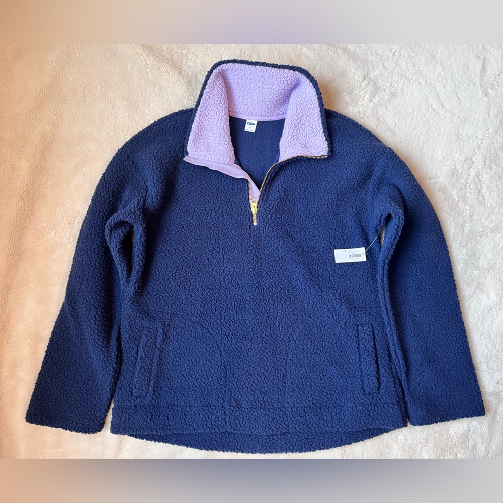 Old Navy Sherpa Quarter Zip NWT